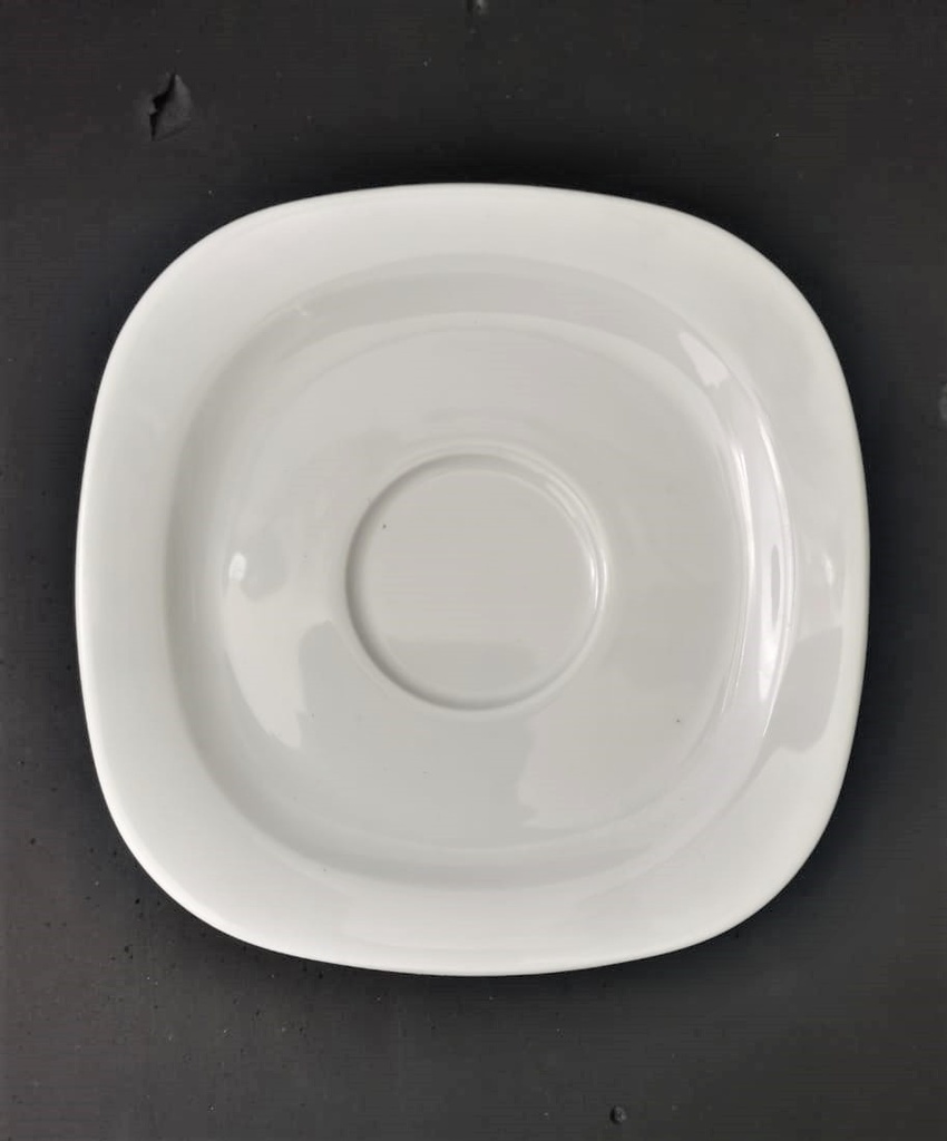 Plato Para Taza Café Cuadrada 170 cc.