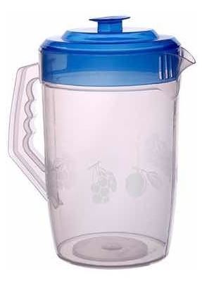 Jarra de Plastico con Tapa Modelo Bonita 4 Lts
