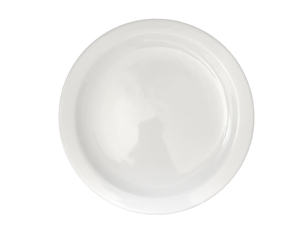 Plato Trinche 23 cm Melamina Blanca SYC.