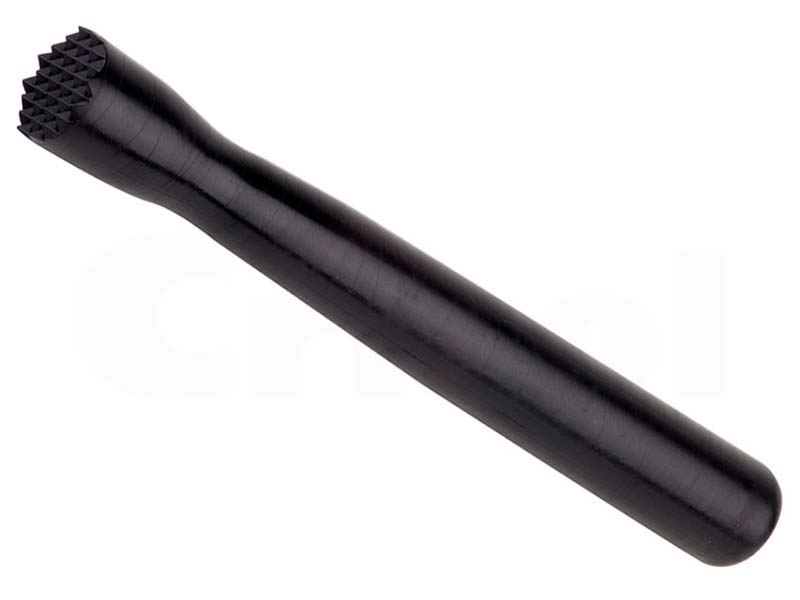 Mortero de Barra, Cabeza Rectangular Policarbonato 8" / 20 cm Negro