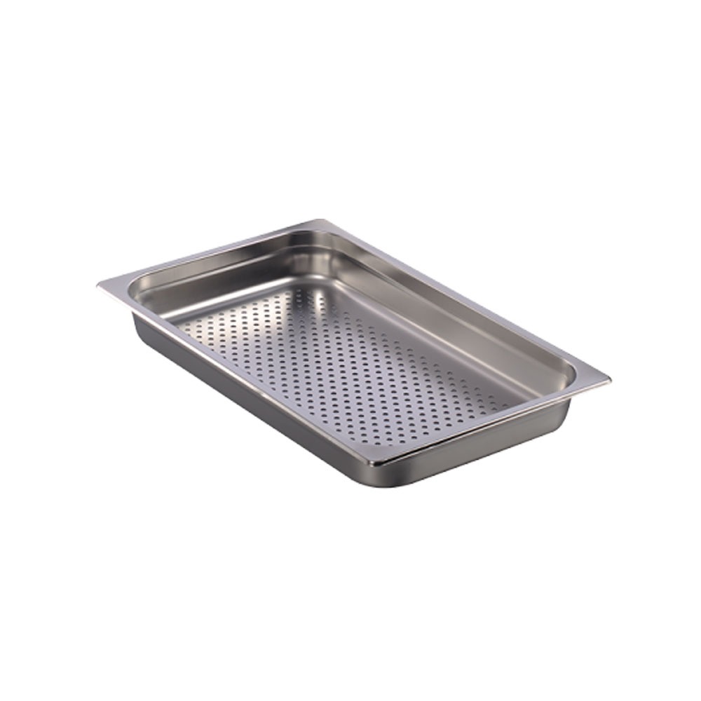Inserto Entero Perforado Anti-Jam Acero Inoxidable 4" / 10 cm Cal.24. (Buffet)