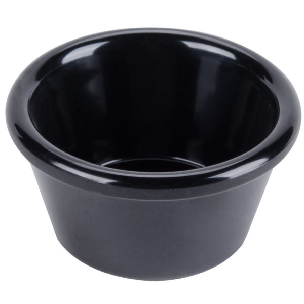 Copa Ramekin 2 oz Melamina Negro.