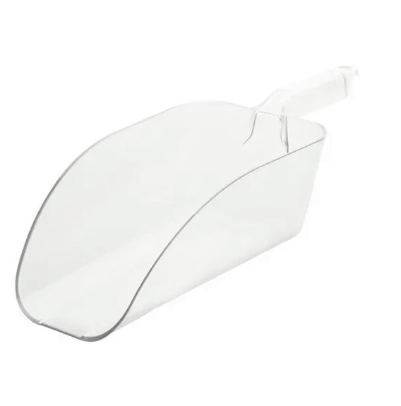Cucharon Plano 64 oz / 1.89 lts Policarbonato Transparente.