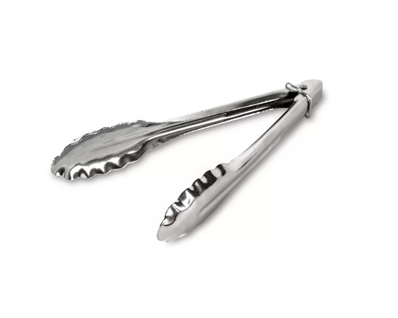 Pinza Para Pan Acero Inoxidable 9.5"/ 24 cm Cal. 20 con Candado