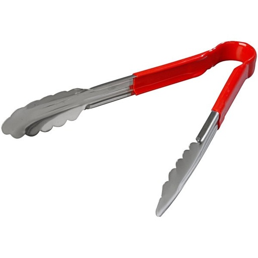 [MCPAIP09R] Pinza Acero Inox Cubierta Plastico 9" Roja