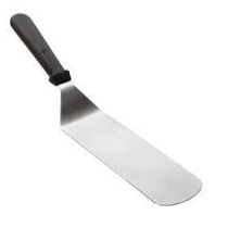 [MCV100] Volteador de Plancha 10" / 25.4 cm Mango Negro.
