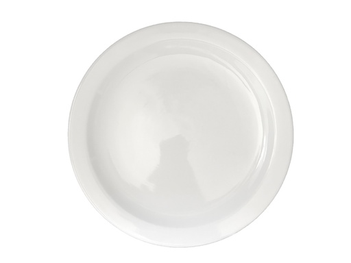 [TPM805W-B] Plato Trinche 25.4 cm / 10" Melamina Blanco.