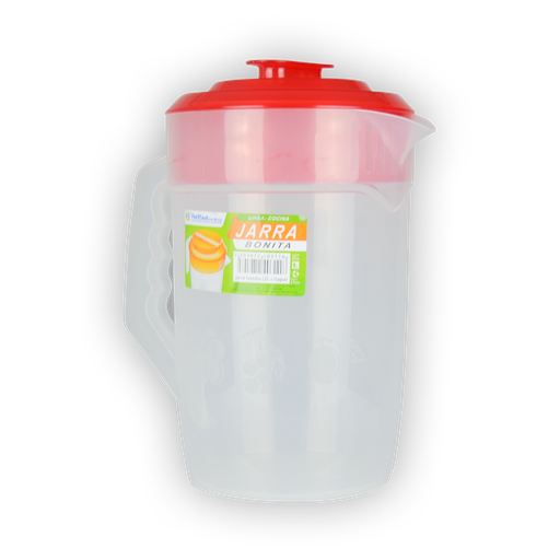 [KAR060] Jarra de Plastico con Tapa Modelo Bonita 2 Lts