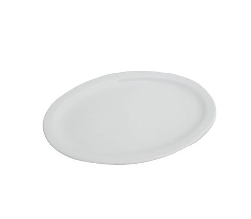 [V-136] Plato Ovalado 29 cm Melamina Blanca