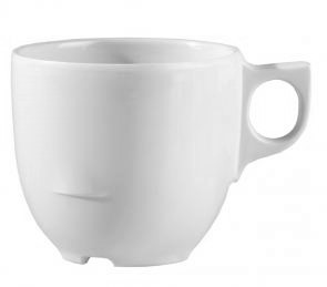 [V-166] Taza Café 8 oz / 236 ml Melamina Blanca