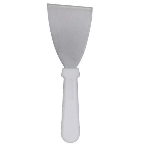 [TAB253W] Espátula Pintor 3" Acero Inoxidable Mango Blanco Tablecraft