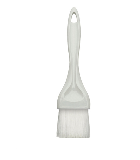 [NB-15] Brocha Pastelera 1.5" / 3.8 cm, Plástico / Nylon, Color Blanco.