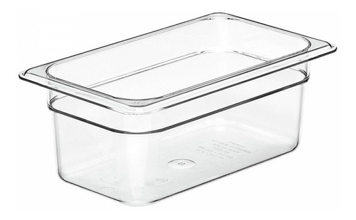 [44CW135] Inserto Cuarto 4 " / 10 cm 2.5 lt Policarbonato Transparente Cambro.