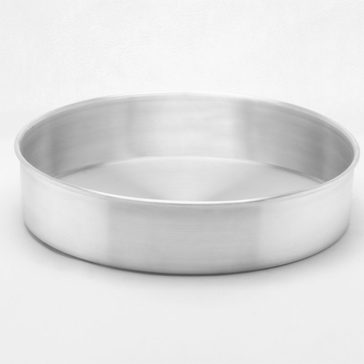 [101222] Molde Para Pastel Redondo 22 cm 2 lts / 22 X 6.3 cm Aluminio.