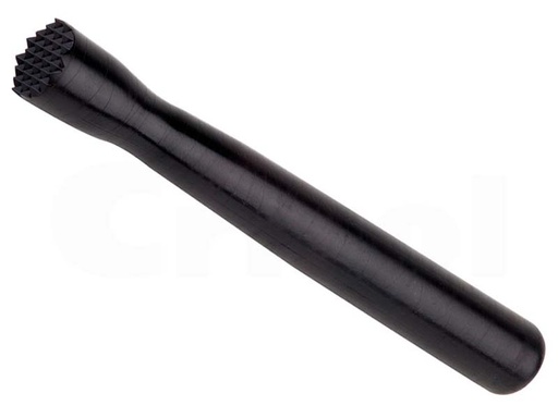 [PLML008T] Mortero de Barra, Cabeza Rectangular Policarbonato 8" / 20 cm Negro