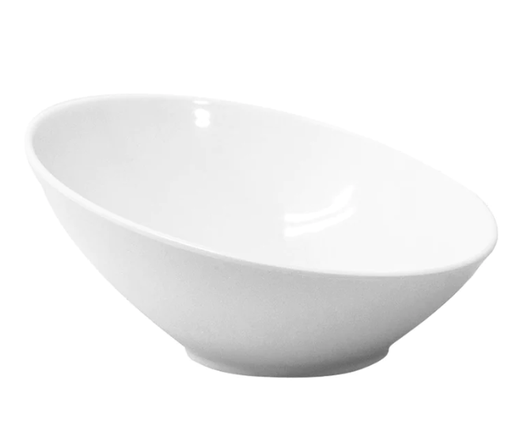 [2701895] Bowl Inclinado 25 cm Melamina Blanca Tavola.