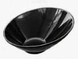 [2706950] Bowl Inclinado 25 cm Melamina Negra Tavola.