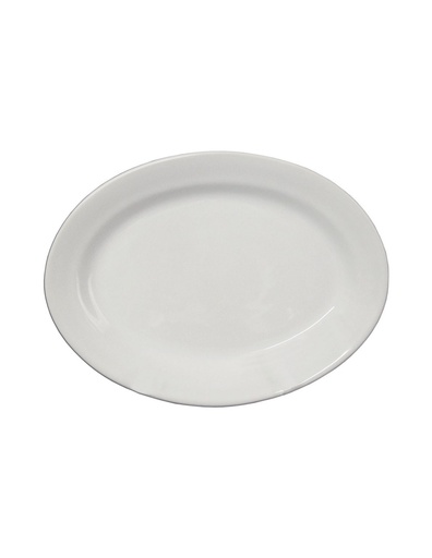 [309048] Plato Ovalado 27 cm Santa Anita Blanco Glacial.