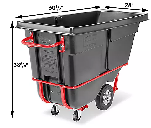 [FG130500BLA] Carro de Servicio Estandar 1/2 Yarda Color Negro.