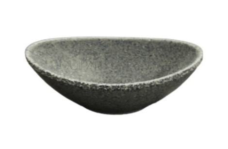 [MCPLMSOL01G] Platito Hondo 10 cm Melamina Gray Granite