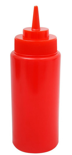 [MCDV12KK] Mamila Para Aderezo 12 oz / 355 ml Color Rojo.