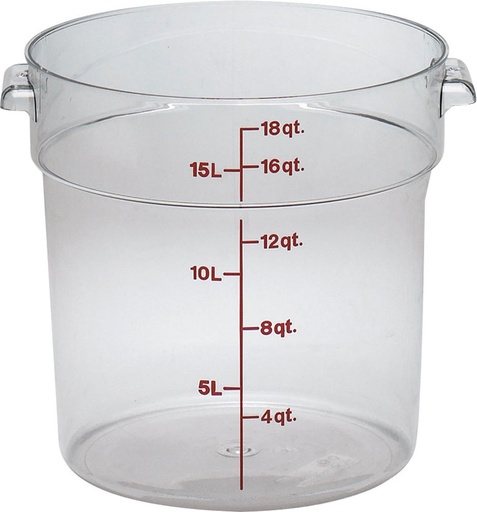 [MCRR18000] Contenedor Redondo 19 Qt / 18 lts Policarbonato