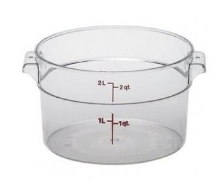 [MCRR2000] Contenedor Redondo 2.1 Qt / 2 lts Policarbonato