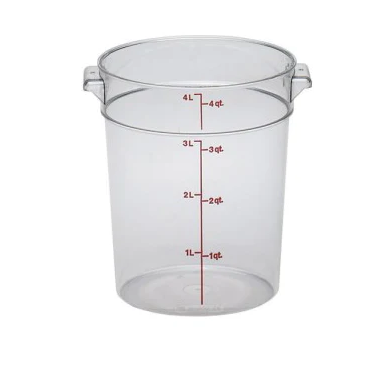 [MCRR4000] Contenedor Redondo 4.2 Qt / 4 lts Policarbonato