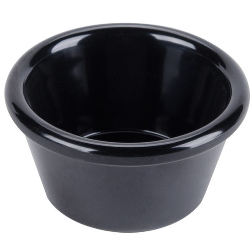 [MCCUPR04N] Copa Ramekin 4 oz Melamina Negro.