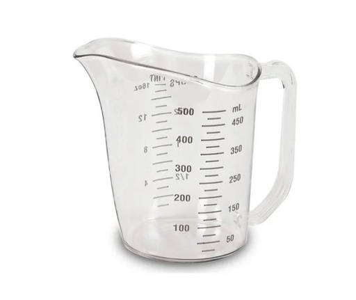 [MCJME500] Jarra Medidora Econimica 500 ml Policarbonato.
