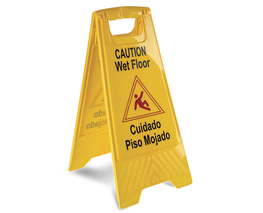 [MCLL01] Letrero "Piso Mojado" Precaucion Amarillo Plastico